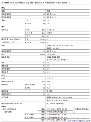 Rexroth力士乐溢流阀DBEP6A06-1X/16AG24K4M 技术参数、应用与供应商信息